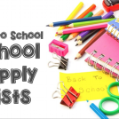 school supply lists
